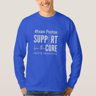 Camiseta nombre personalizado para la detección del cáncer 