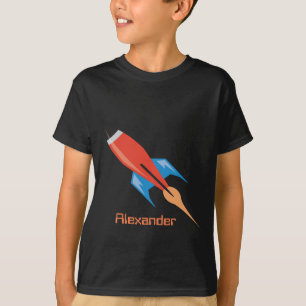 Camiseta Nombre personalizado personal de los Cohetes espac