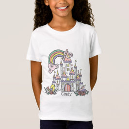 Camiseta Nombre personalizado Princess Castle