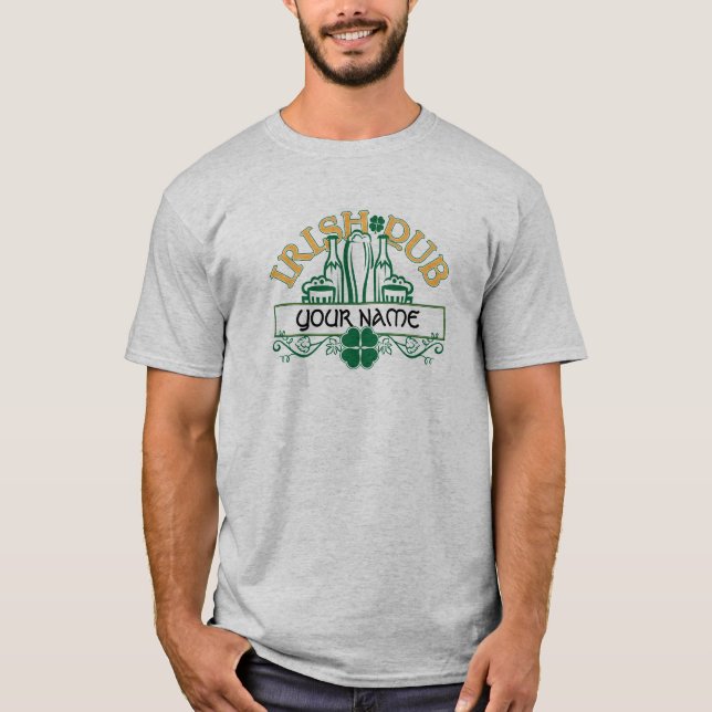 Camiseta Nombre personalizado Pub T-Shirt irlandés (Anverso)