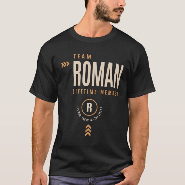 Camiseta Nombre personalizado romano - Romano divertido (Anverso)