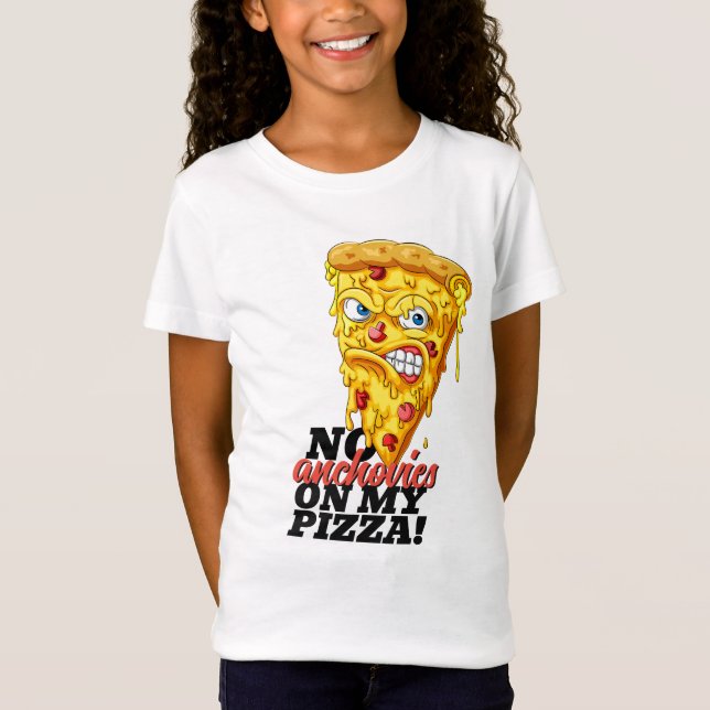 Camiseta Nombre personalizado sin Anchovias Pizza T-Shirt (Anverso)