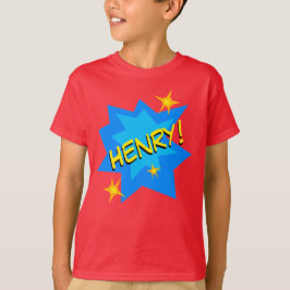Camiseta Nombre personalizado Superhéroe Boy