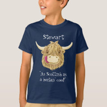 Nombre personalizado tan escocés como una vaca de