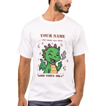 Nombre Personalizado Tee De Dragón De Pixel — T De