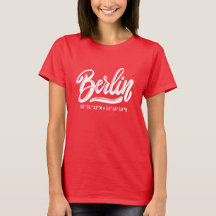 Camiseta Nombre personalizado / Texto Berlín Alemania Coord