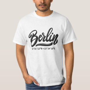 Camiseta Nombre personalizado / Texto Berlín Alemania Coord