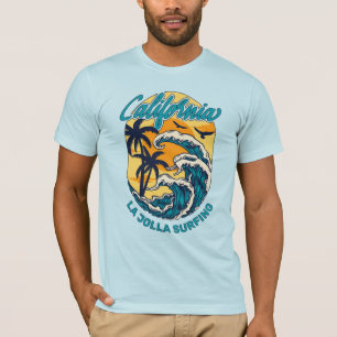 Camiseta Nombre personalizado / Texto Surfing de California