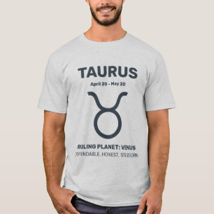 Camiseta Nombre personalizado / Texto Tauro de Rótulo Zodia
