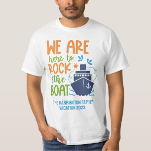 Camiseta Nombre personalizado, texto y crucero anual
