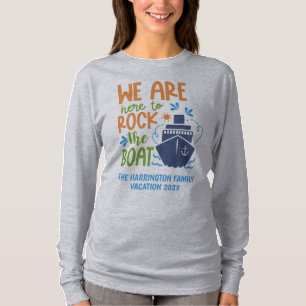 Camiseta Nombre personalizado, texto y crucero anual