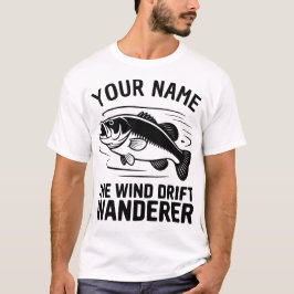 Camiseta Nombre Personalizado Vagabundo a la Deriva Pesca d