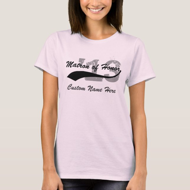 Camiseta Nombre personalizado y patrón de año de la camiset (Anverso)