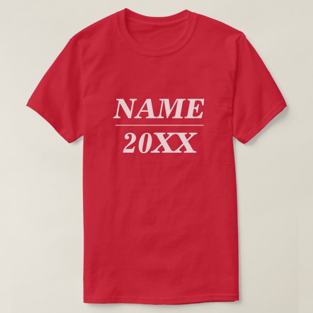 Camiseta Nombre personalizado y soporte para las elecciones (Diseño del anverso)