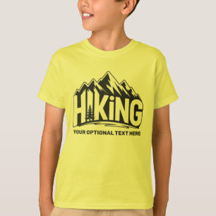 Camiseta Nombre personalizado y texto de senderismo