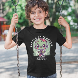 Camiseta Nombre personalizado zombi corto Halloween