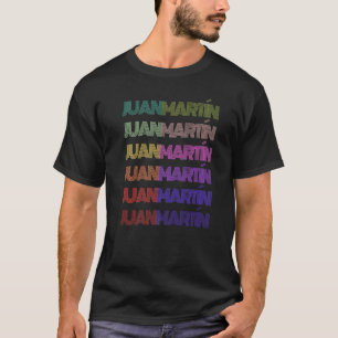 Camiseta Nombre Retro JUAN MARTÍN Niño Español Cumpleaños
