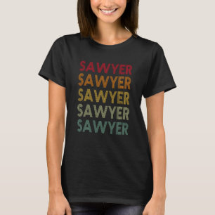 Camiseta Nombre retro sawyer Humor apodo