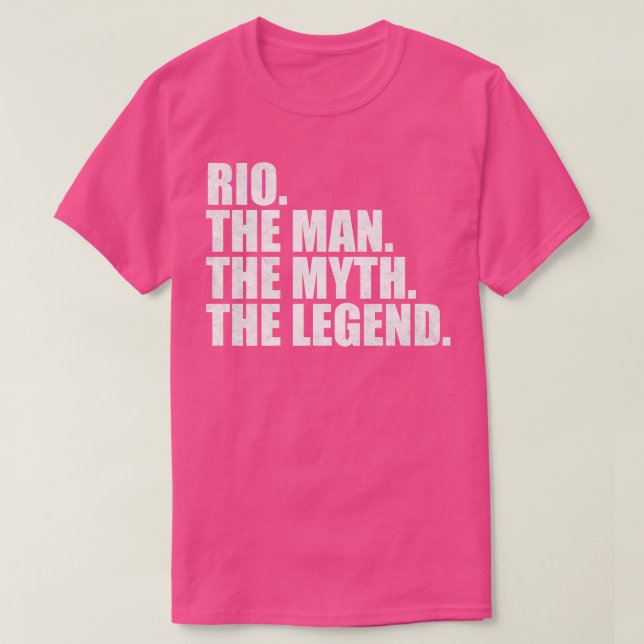Camiseta Nombre RioRio Nombre Rio dado nombre (Diseño del anverso)