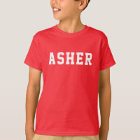 Nombre simple rojo personalizado