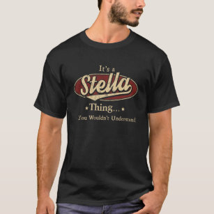 Camiseta Nombre STELLA, escudo del nombre de la familia STE