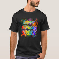 Nombre "SUSAN", Divertido "FELIZ CUMPLEAÑOS"