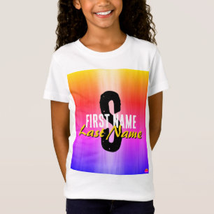 Camiseta Nombre T-Shirt con nombre inicial, nombre y apelli