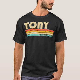 Camiseta Nombre TONY Personalizado Retro Vintage 80 s 90s N