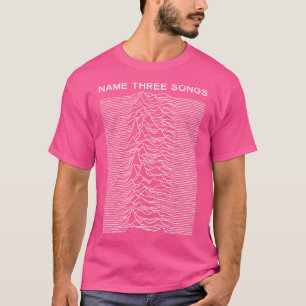 Camiseta Nombre Tres canciones Post punk Meme Mashup