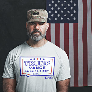 Camiseta Nombre, Trump-Vance Keepsake S - 6XL, White Unisex