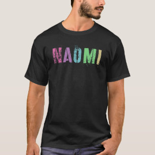 Camiseta Nombre vintage Chica NAOMI Rock Star Sister Mom