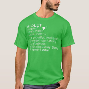 Camiseta Nombre Violeta Definición Violeta Nombre Femenino