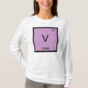 Camiseta Nombre violeta Química Elemento Tabla periódica