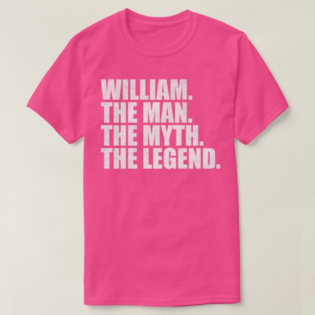 Camiseta Nombre William William William (Diseño del anverso)