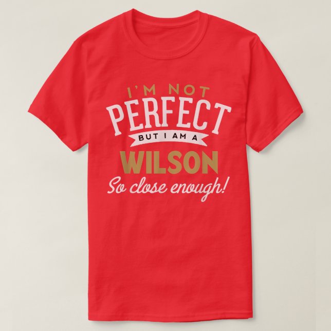 Camiseta Nombre Wilson  (Diseño del anverso)