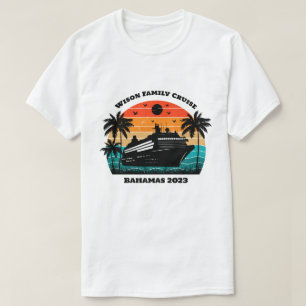 Camiseta Nombre y año personalizado de la vacaciones de cru