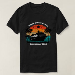 Camiseta Nombre y año personalizado de la vacaciones de cru
