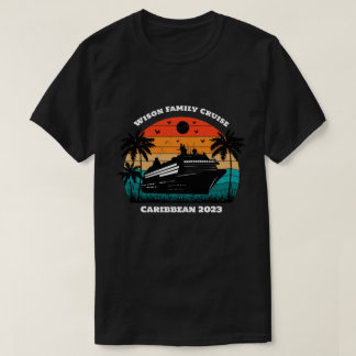 Camiseta Nombre y año personalizado de la vacaciones de cru