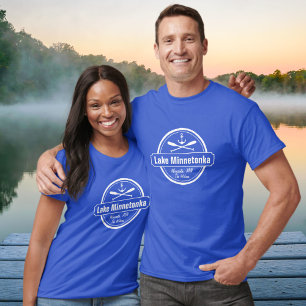 Camiseta Nombre y ciudad ancla del lago Minnetonka Minnesot