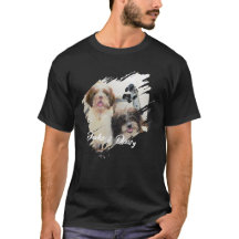 Nombre y foto de mascota con tipografía moderna y