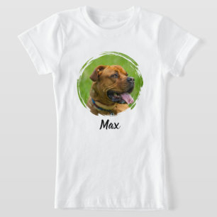 Camiseta Nombre y foto de mascota personalizados   Persona 
