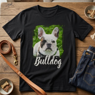 Camiseta Nombre y foto de tipografía moderna simple para ma