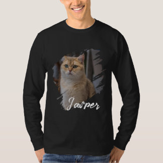 Camiseta Nombre y foto personalizados modernos y sencillos