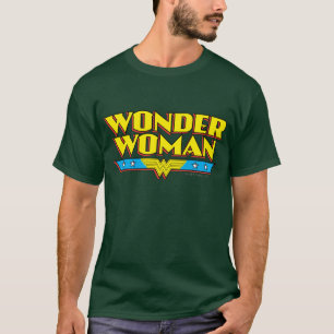 Camiseta Nombre y logotipo de la mujer maravilla