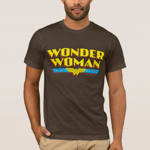 Camiseta Nombre y logotipo de la mujer maravilla