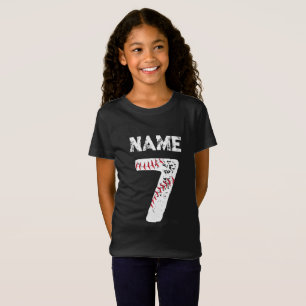 Camiseta Nombre y número 7 equipo de béisbol