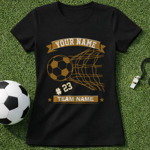 Camiseta Nombre y número de fútbol personalizado y red de g