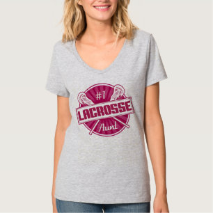 Camiseta Nombre y número de la tía Lacrosse T-Shirt de impr