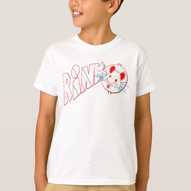 Camiseta Nombre y número de vuelta Imprimir Rink Rat Hockey (Anverso)