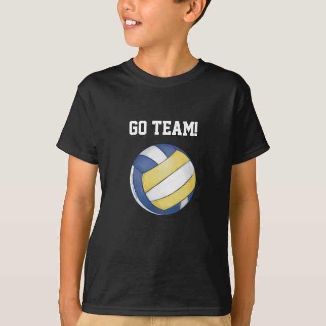 Camiseta Nombre y número del equipo de voleibol (Anverso)